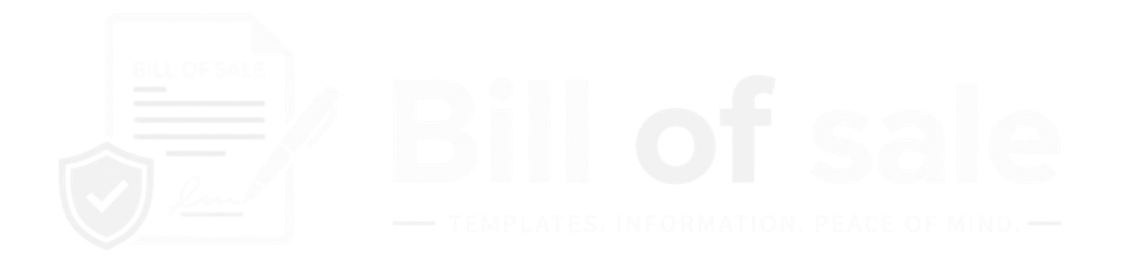 Bill of Sale